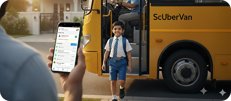 Happy parent and child smiling together